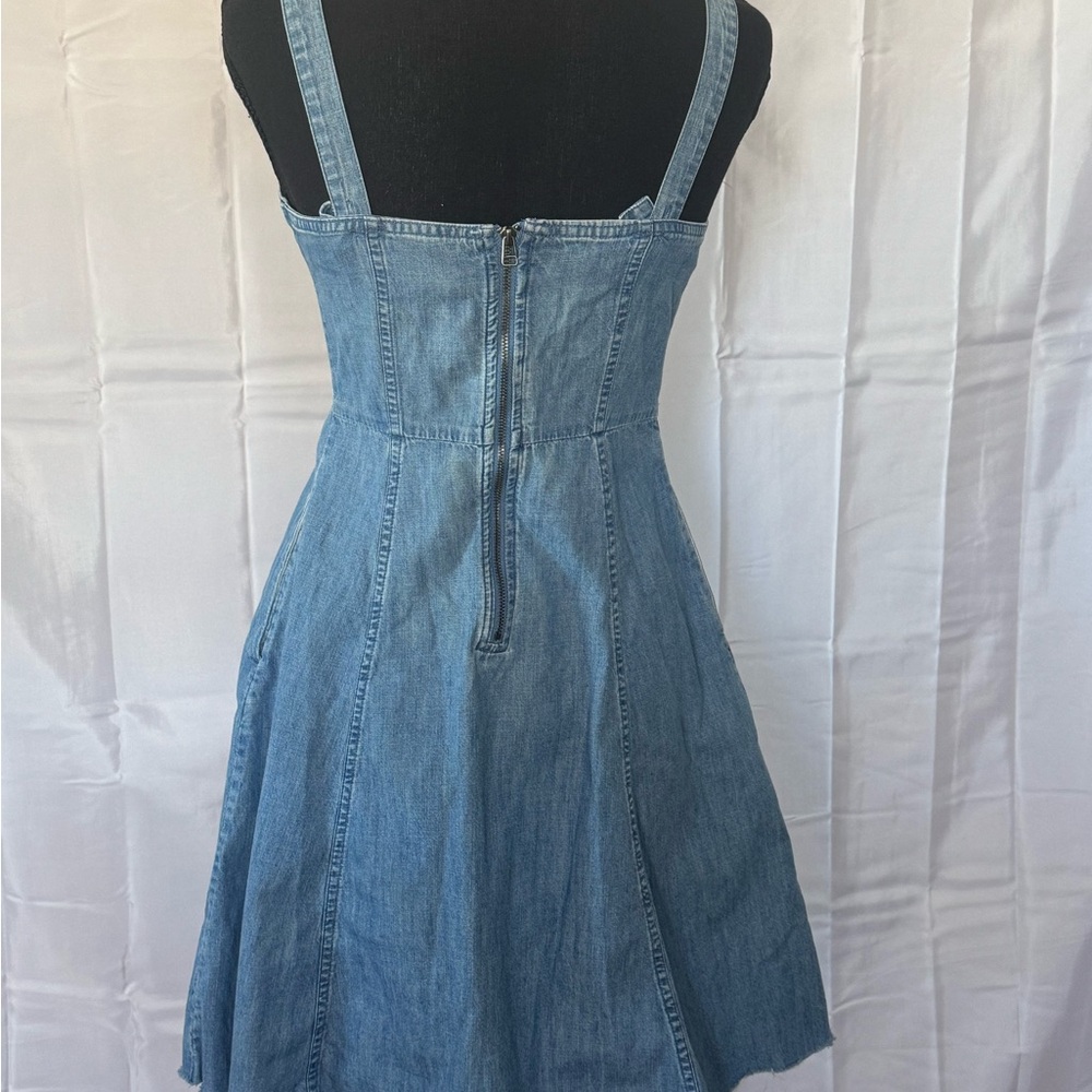 GAP Denim Blue Mini Dress - Picture 3 of 6